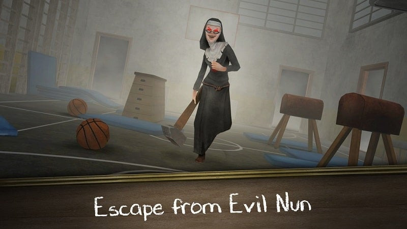 Ác nữ Evil Nun trong Evil Nun Rush MOD APK