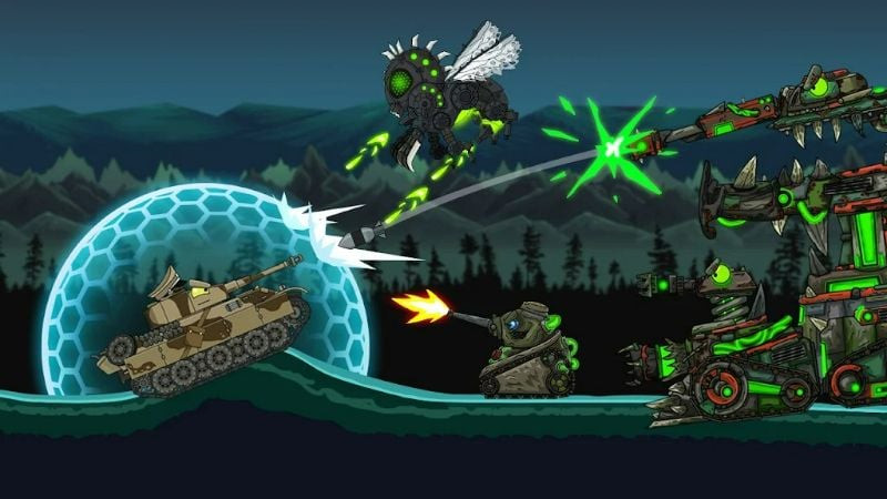 Bản đồ chiến đấu đa dạng trong Tank Combat War Battle