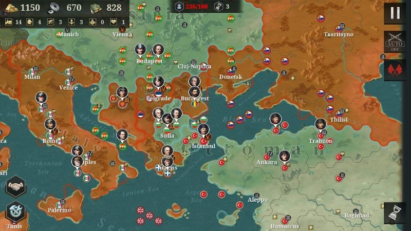 Bản đồ chiến thuật European War 6 1914 MOD APK
