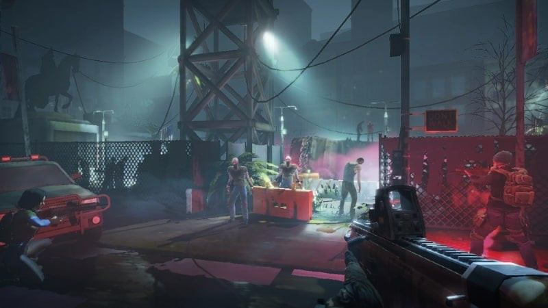 Chiến đấu với zombie trong Zombie Hunter 2 MOD APK