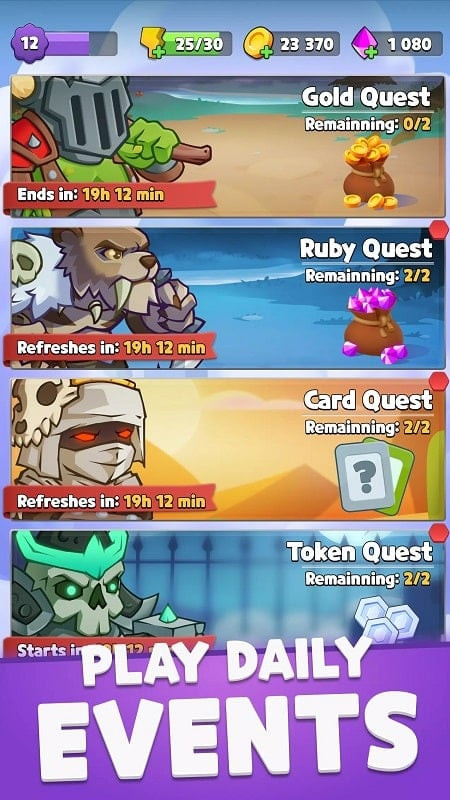 Điều khiển các tòa tháp anh hùng chống lại kẻ thù quái vật xâm lược trong Random Rush Tower Defense TD