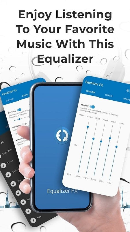 Giao diện thân thiện của Equalizer FX Sound Enhancer