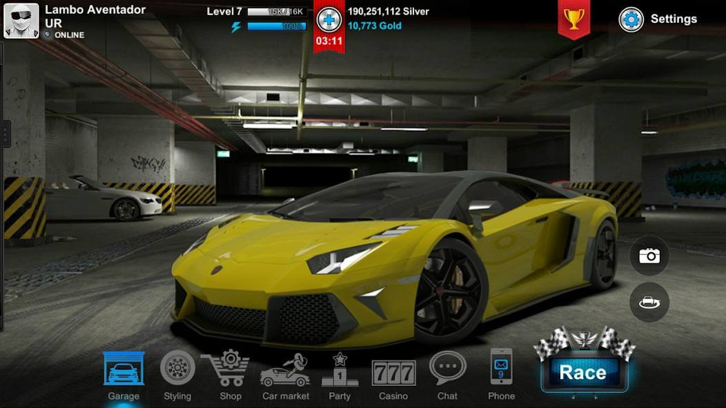 Hệ thống vật lý thực tế trong game đua xe