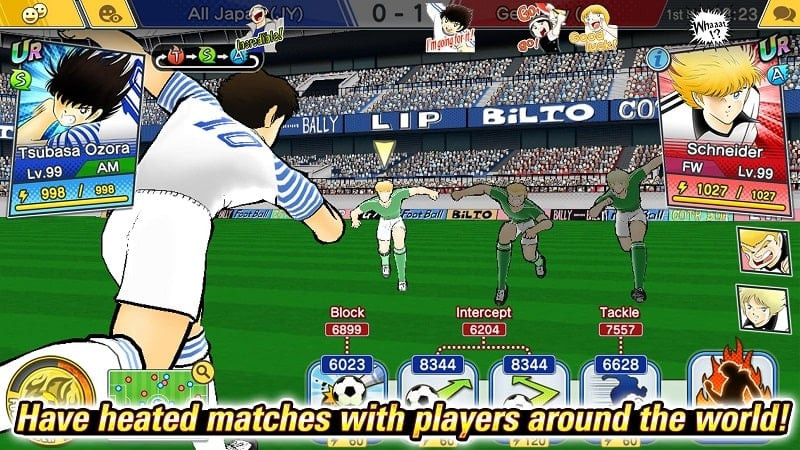 Hình ảnh các nhân vật quen thuộc trong Captain Tsubasa: Dream Team