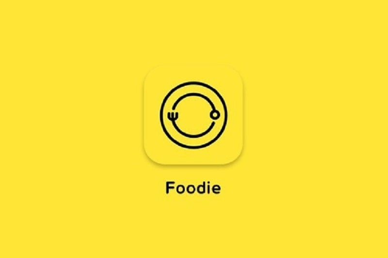 Hình ảnh giao diện chính của Foodie MOD APK với các bộ lọc và công cụ chỉnh sửa ảnh