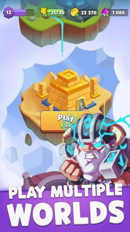 Nâng cấp sức mạnh anh hùng là yếu tố quan trọng để chiến thắng trong Random Rush Tower Defense TD