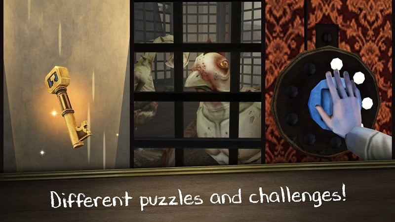 Nhân vật đang trốn chạy Evil Nun trong Evil Nun Rush MOD APK