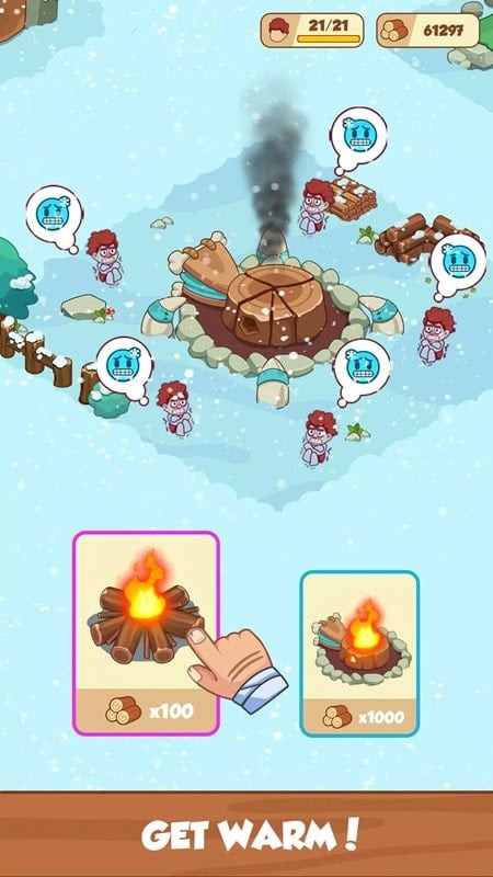 Phát triển ngôi làng trong Icy Village để vượt qua kỷ băng hà