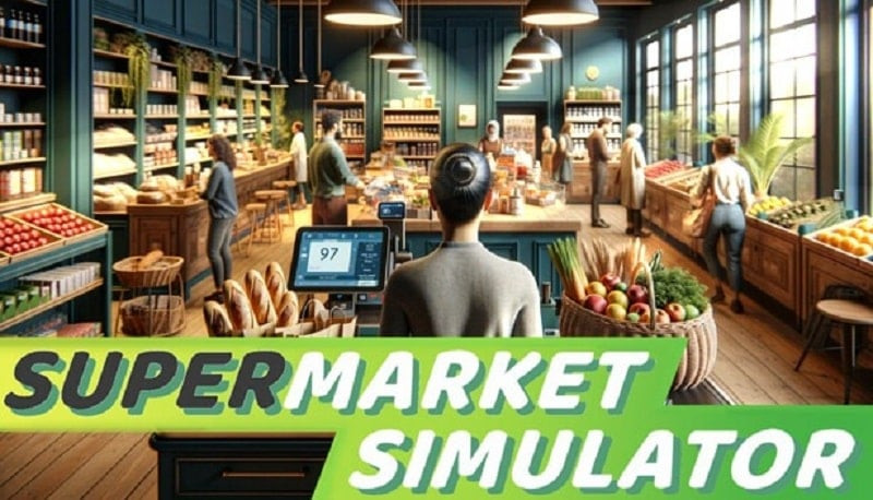 Siêu thị tự thiết kế trong Supermarket Simulator
