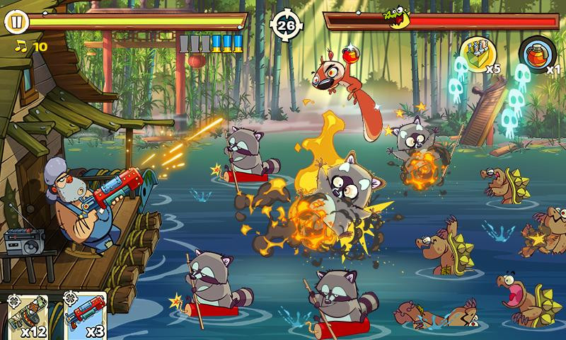 Swamp Attack 2 mod apk. Mô tả: Hình ảnh các loại quái vật đột biến trong game Swamp Attack 2 Mod, từ gà đến cá sấu, tất cả đều rất hung dữ.