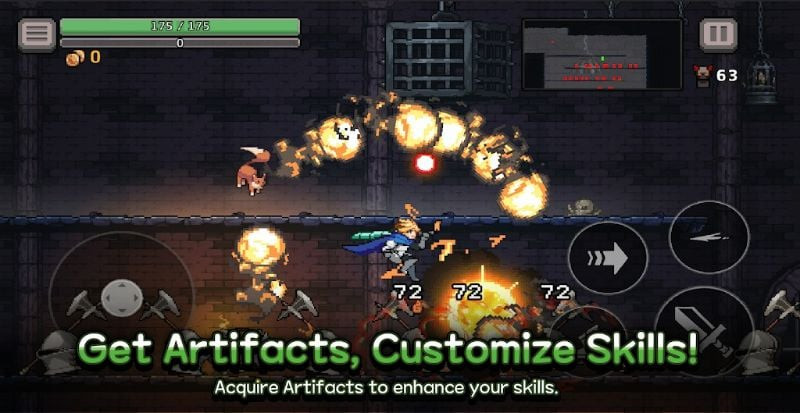 Tùy chỉnh nhân vật và thú cưng trong Dungeon Slasher