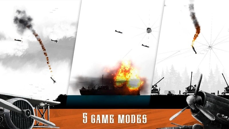Warplane Inc MOD: Nâng cấp sức mạnh cho máy bay chiến đấu