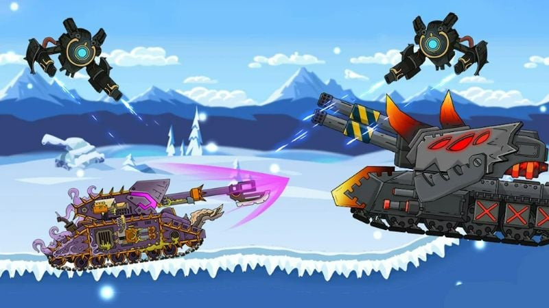 Xe tăng tùy chỉnh trong Tank Combat War Battle MOD APK