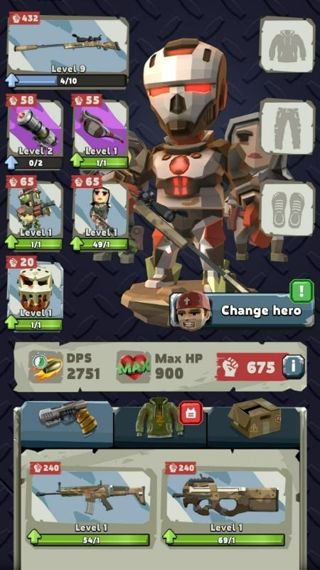 Zombero Character Upgrade